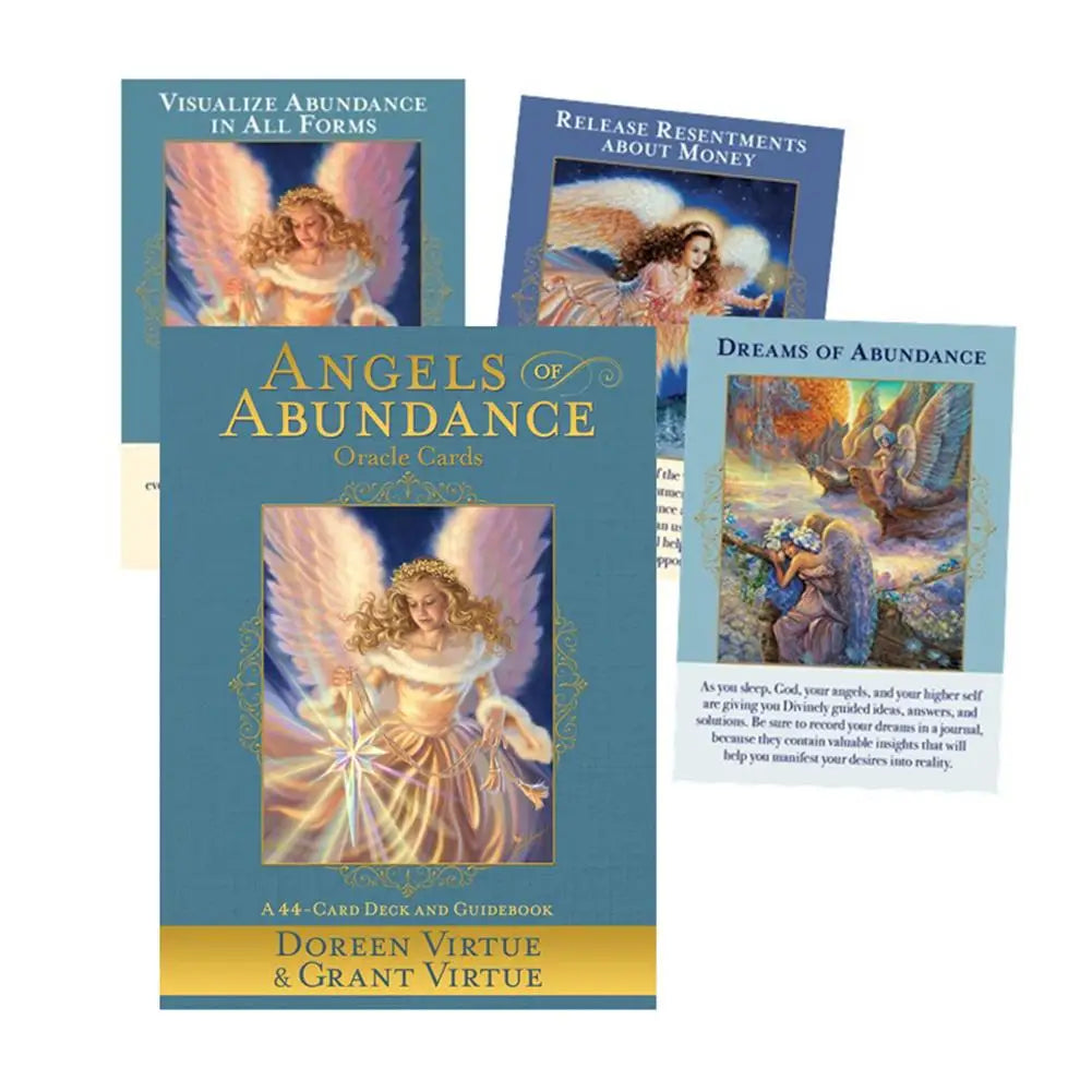 Angels Of Abundance Oracle Cards PDF Guidebook Tarot Card English Friend Family Party Toys Board Game Card