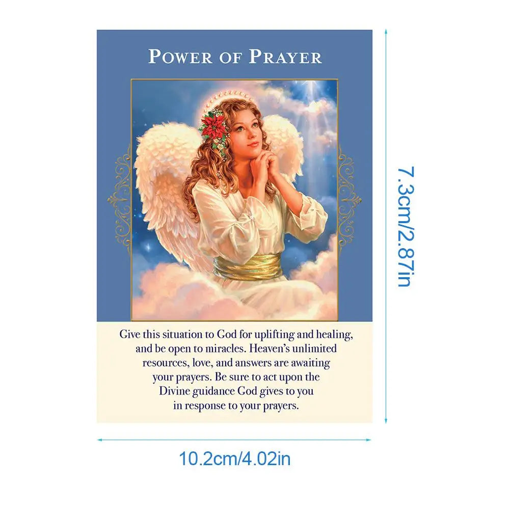 Angels Of Abundance Oracle Cards PDF Guidebook Tarot Card English Friend Family Party Toys Board Game Card