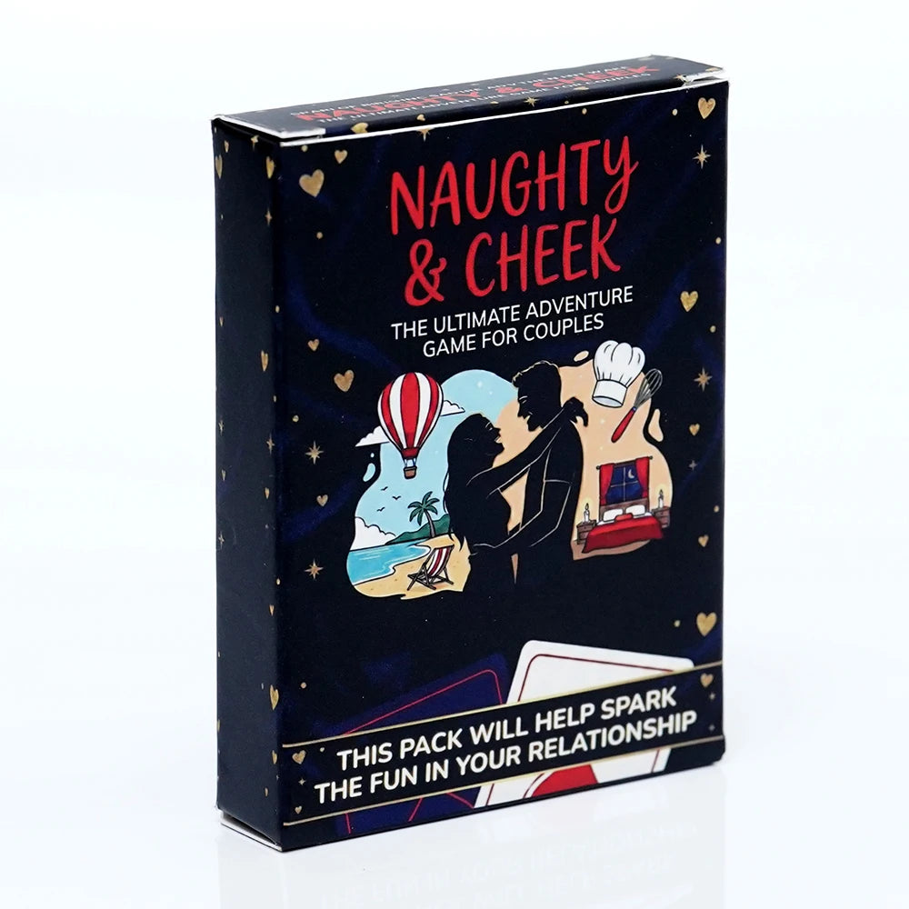Naughty & Cheeky Couples Card Game – Romantic Date Night Challenge Deck