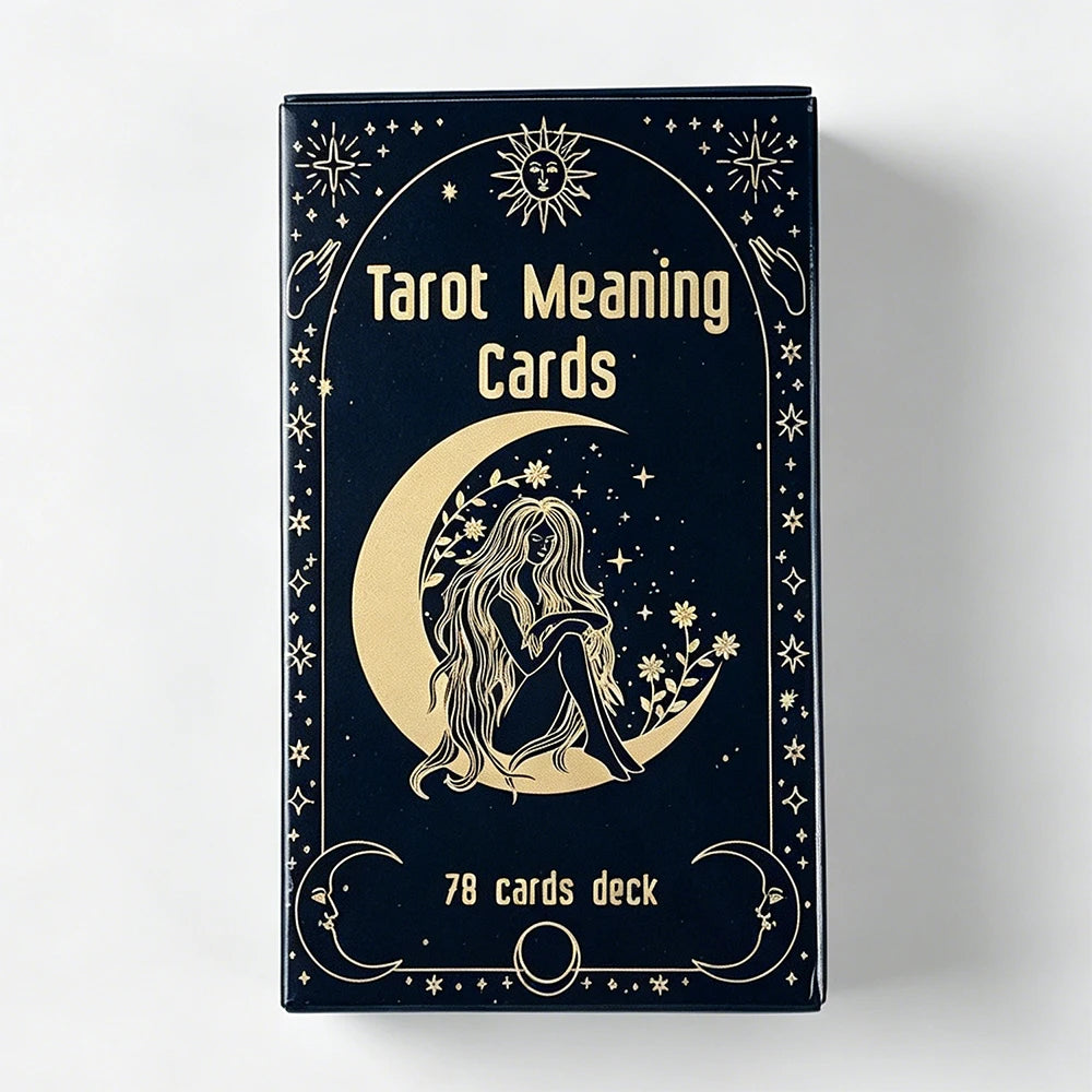 Meaning Tarot Deck — 78 Classic Tarot Cards with Guidebook for Beginners, Intuitive Readings & Self-Discovery