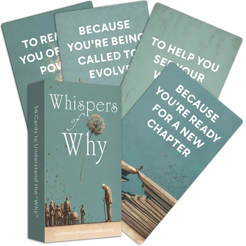 Whispers of Why Oracle Deck — Guidance Cards for Self-Reflection, Clarity & New Beginnings