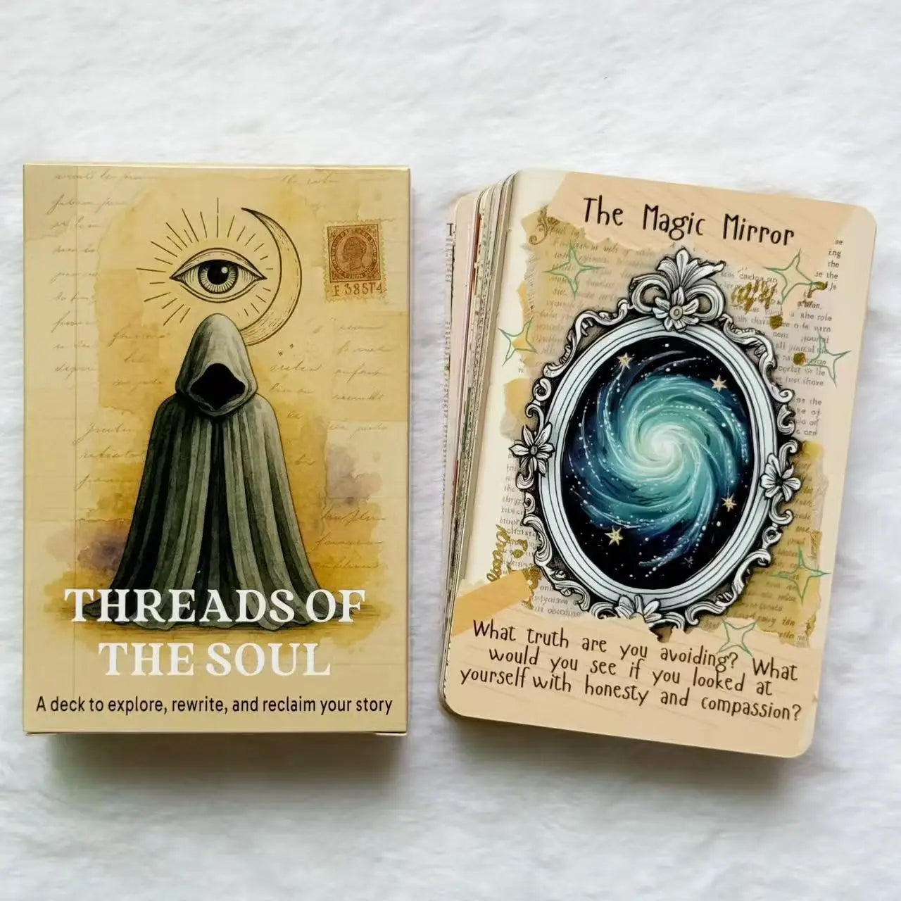 Threads of The Soul Oracle Deck — 50 Exquisite Oracle Cards for Self Reflection, Creation & Personal Growth