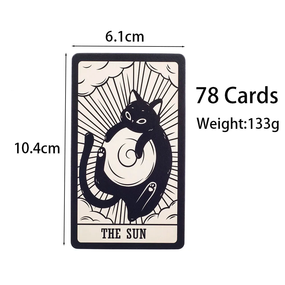 Kitten Tarot Deck – 78 Cute Black & White Cards for Beginners