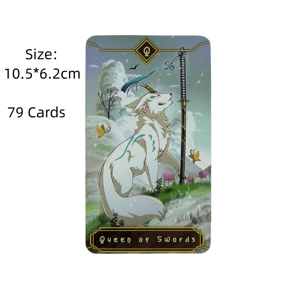 Seasonal Fox Tarot Deck | Beginner-Friendly Oracle Cards with Guide to Meanings
