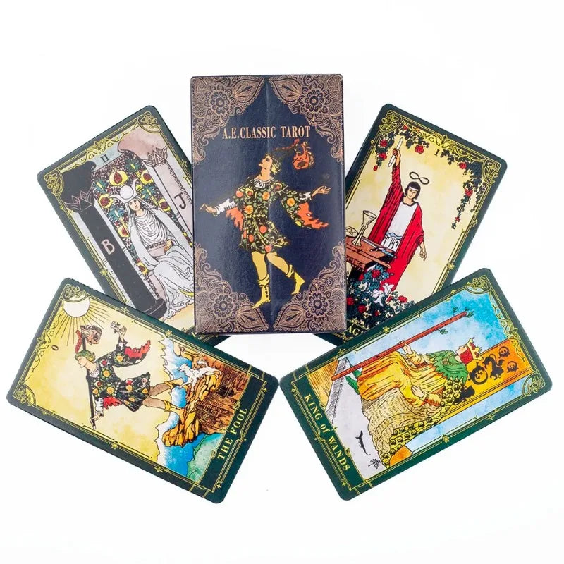 A.E. Classic Tarot Deck | 78 Illustrated Cards with Guidebook