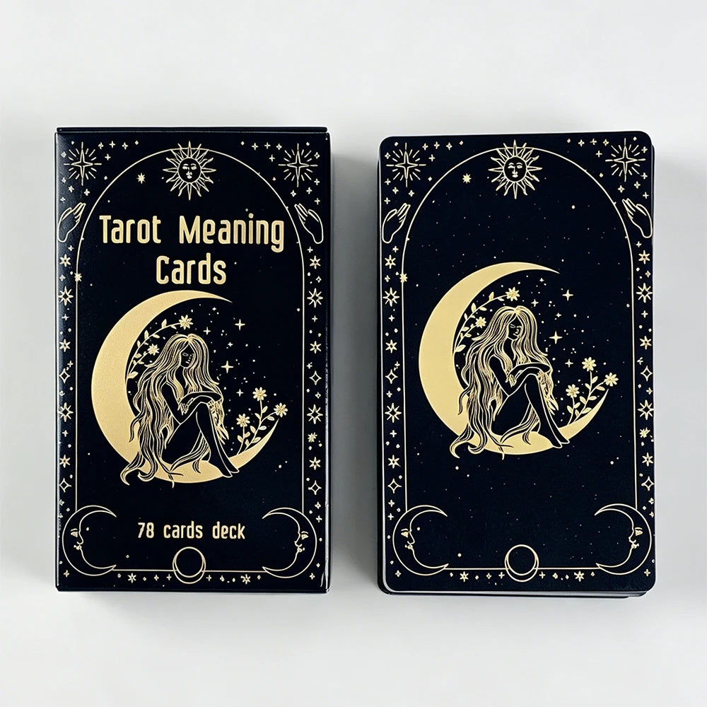 Meaning Tarot Deck — 78 Classic Tarot Cards with Guidebook for Beginners, Intuitive Readings & Self-Discovery