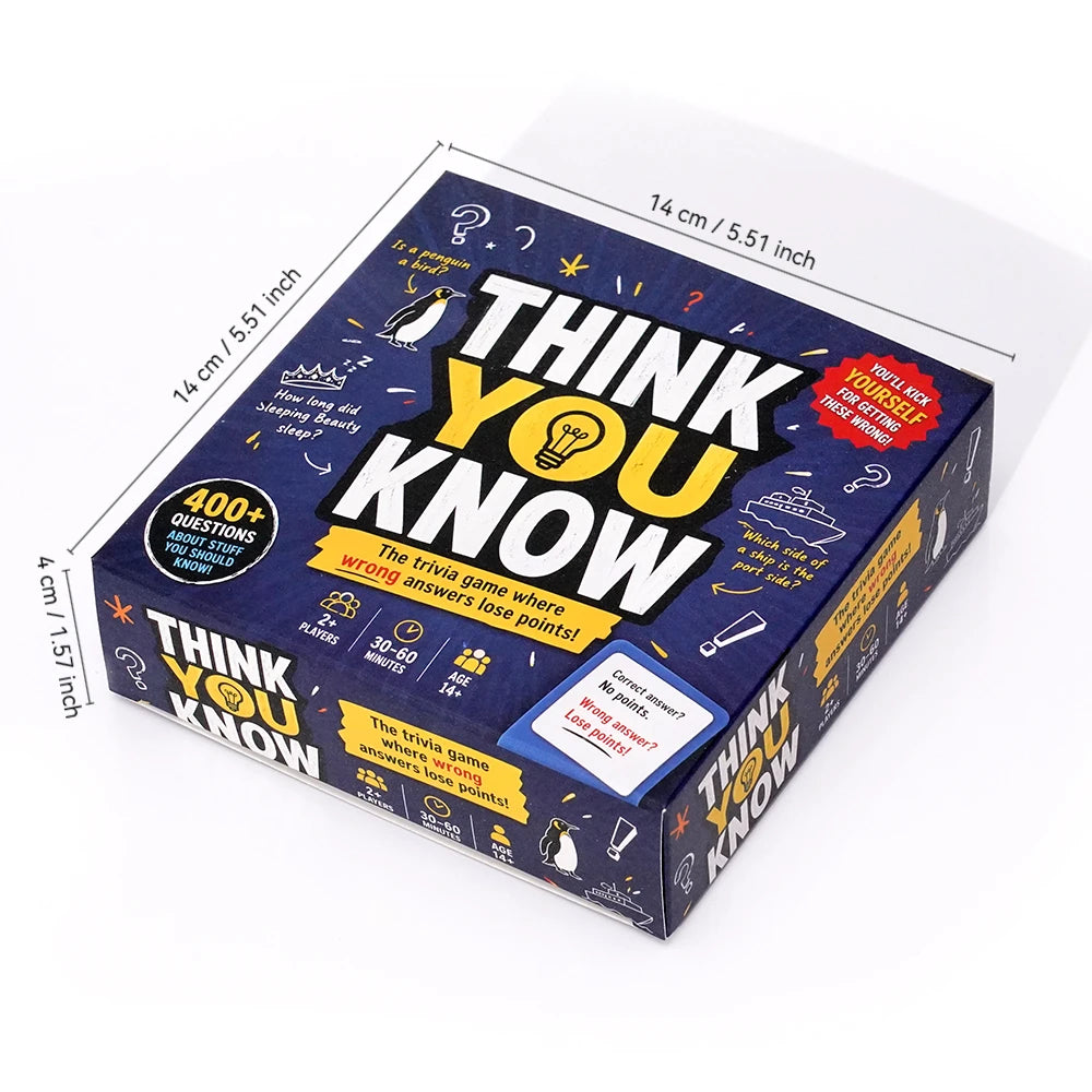 Funny Trivia Card Game – Everyday Knowledge Challenge