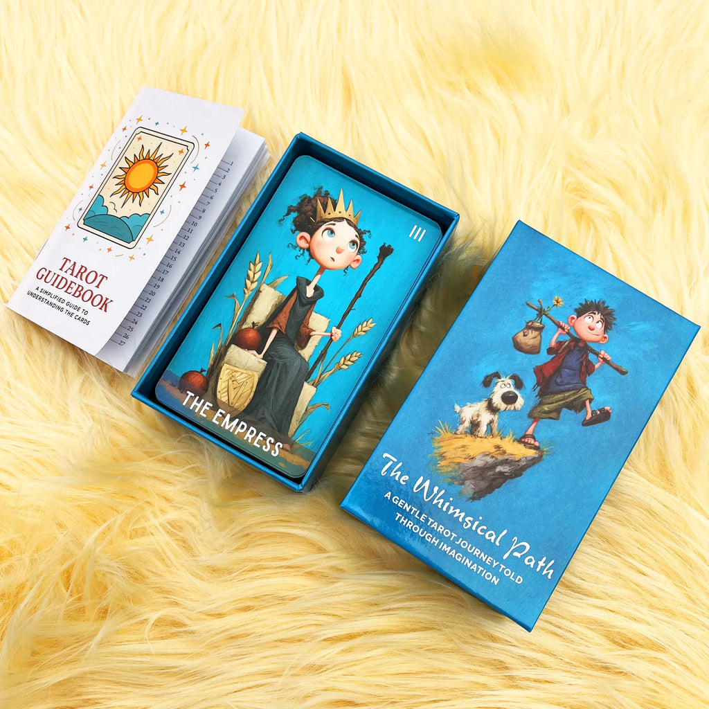 The Whimsical Path Tarot Deck — 78 Card Illustrated Tarot Deck with Guidebook for Beginners & Collectors