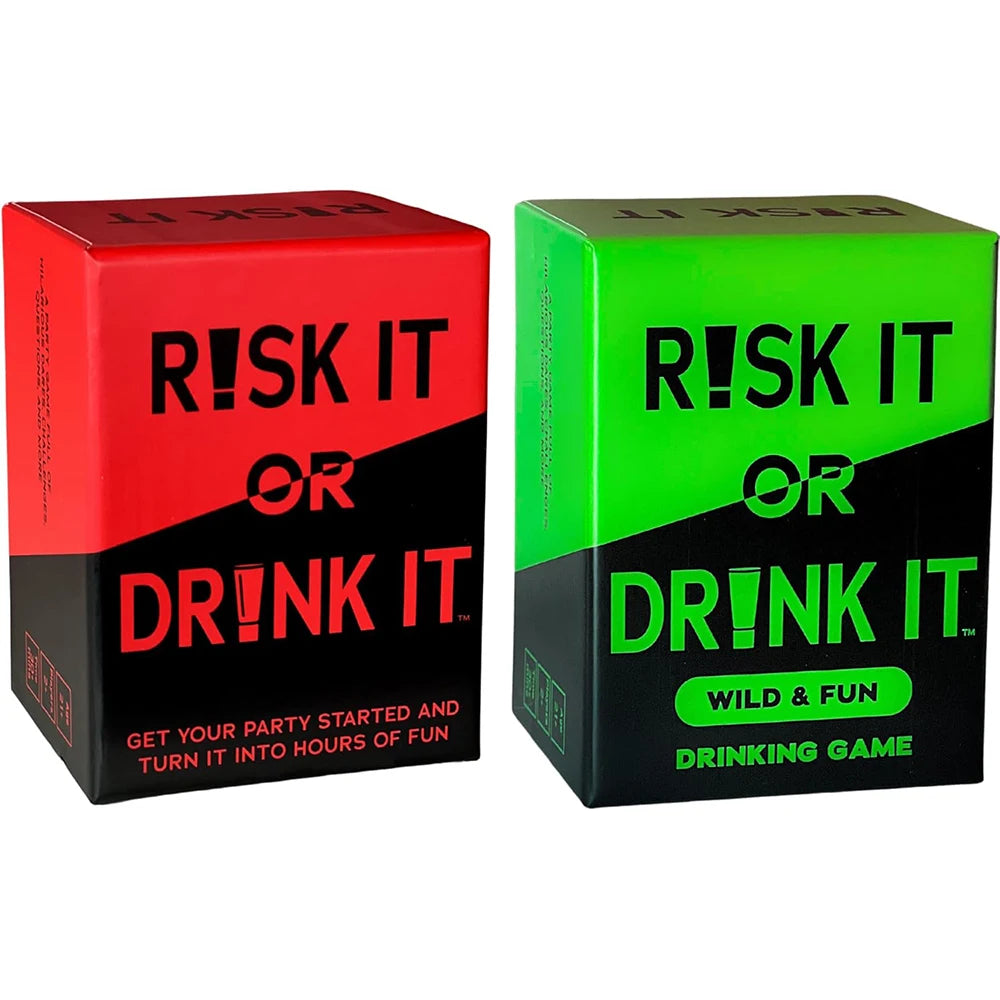 Risk It Or Drink It – Fun Adult Party Drinking Card Game