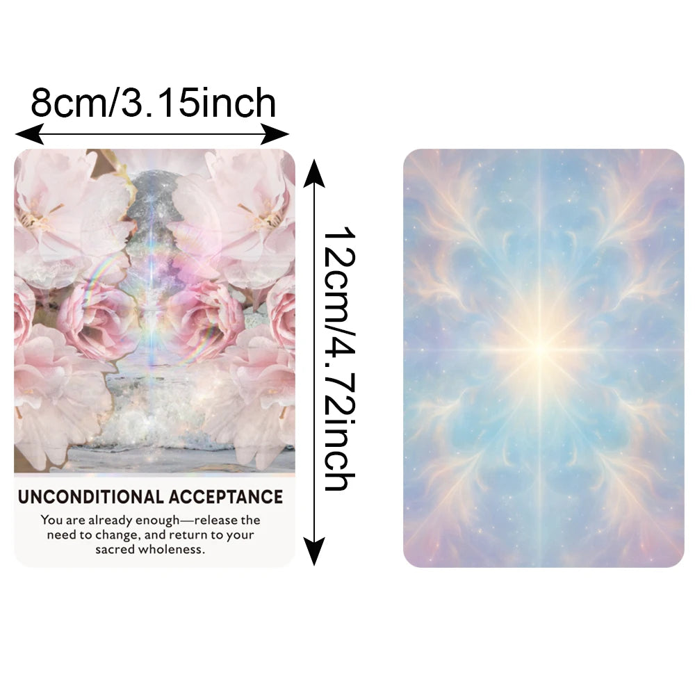 Mystical Whispers Oracle Deck — 66 Card Guidance Oracle Cards with Guidebook for Intuition, Reflection & Spiritual Connection
