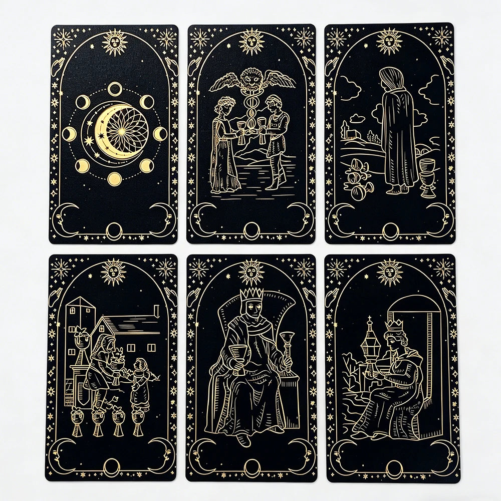 Meaning Tarot Deck — 78 Classic Tarot Cards with Guidebook for Beginners, Intuitive Readings & Self-Discovery