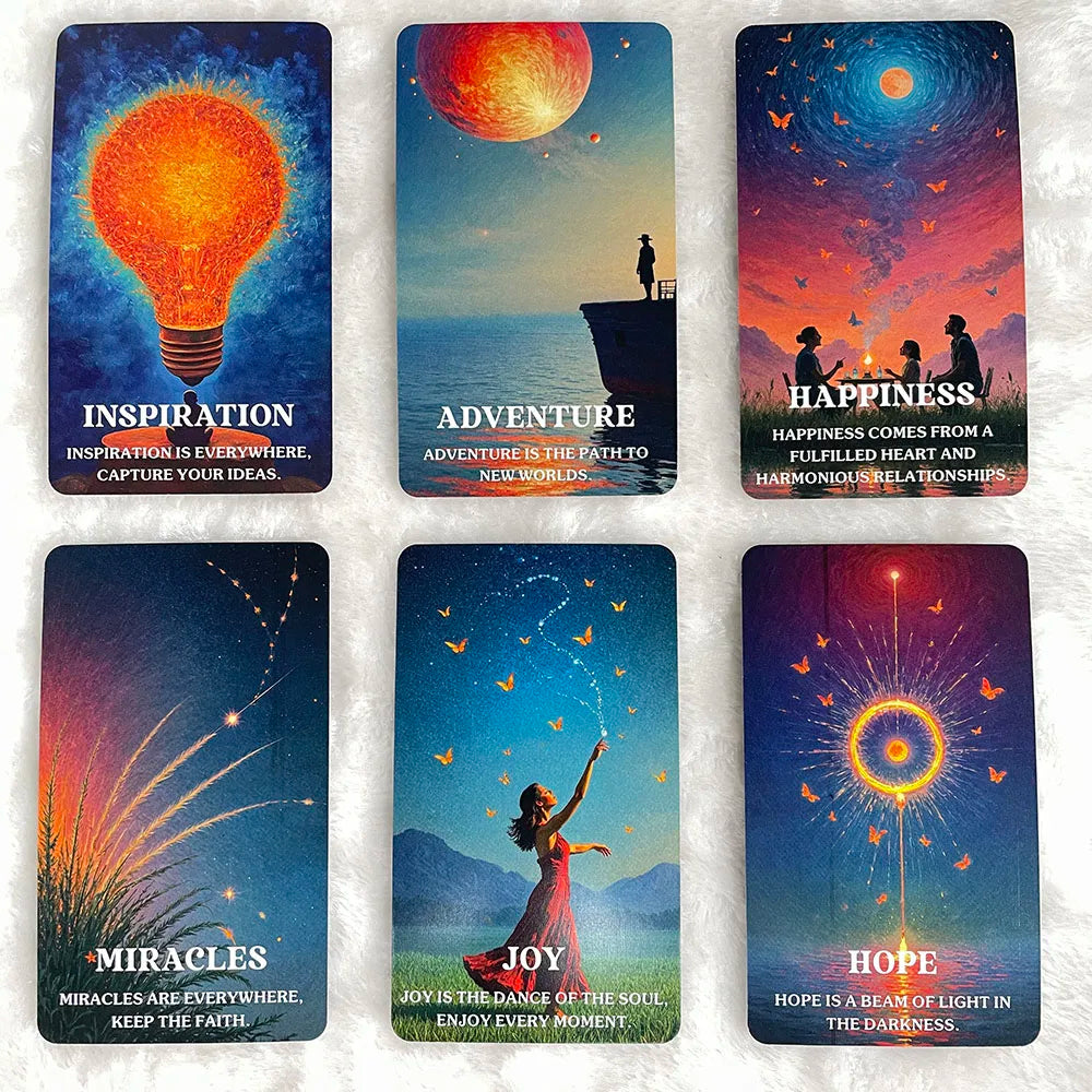 Cosmic Energy Oracle Deck — 54 Universe Message Oracle Cards for Spiritual Guidance, Inner Strength & Daily Reflection