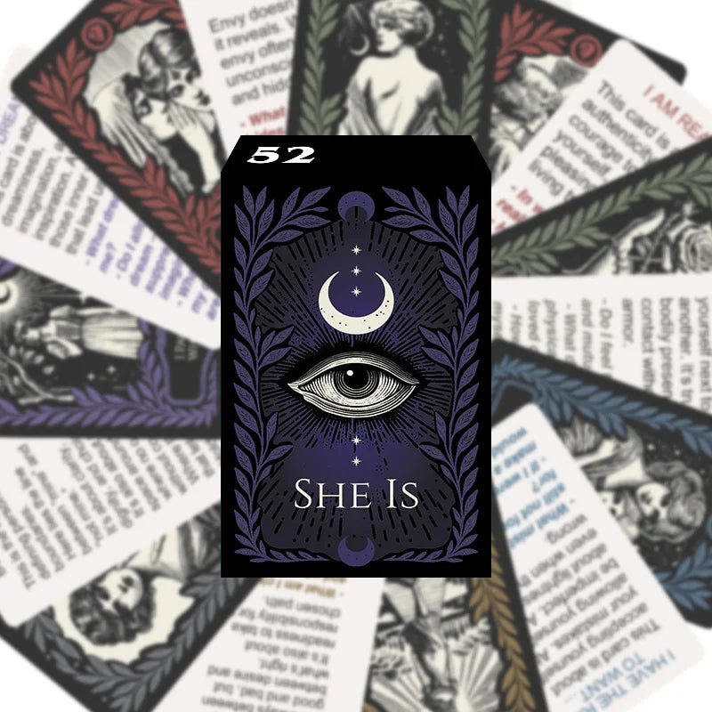 SHE IS Oracle Deck | Feminine Empowerment Cards for Intuition & Self-Discovery