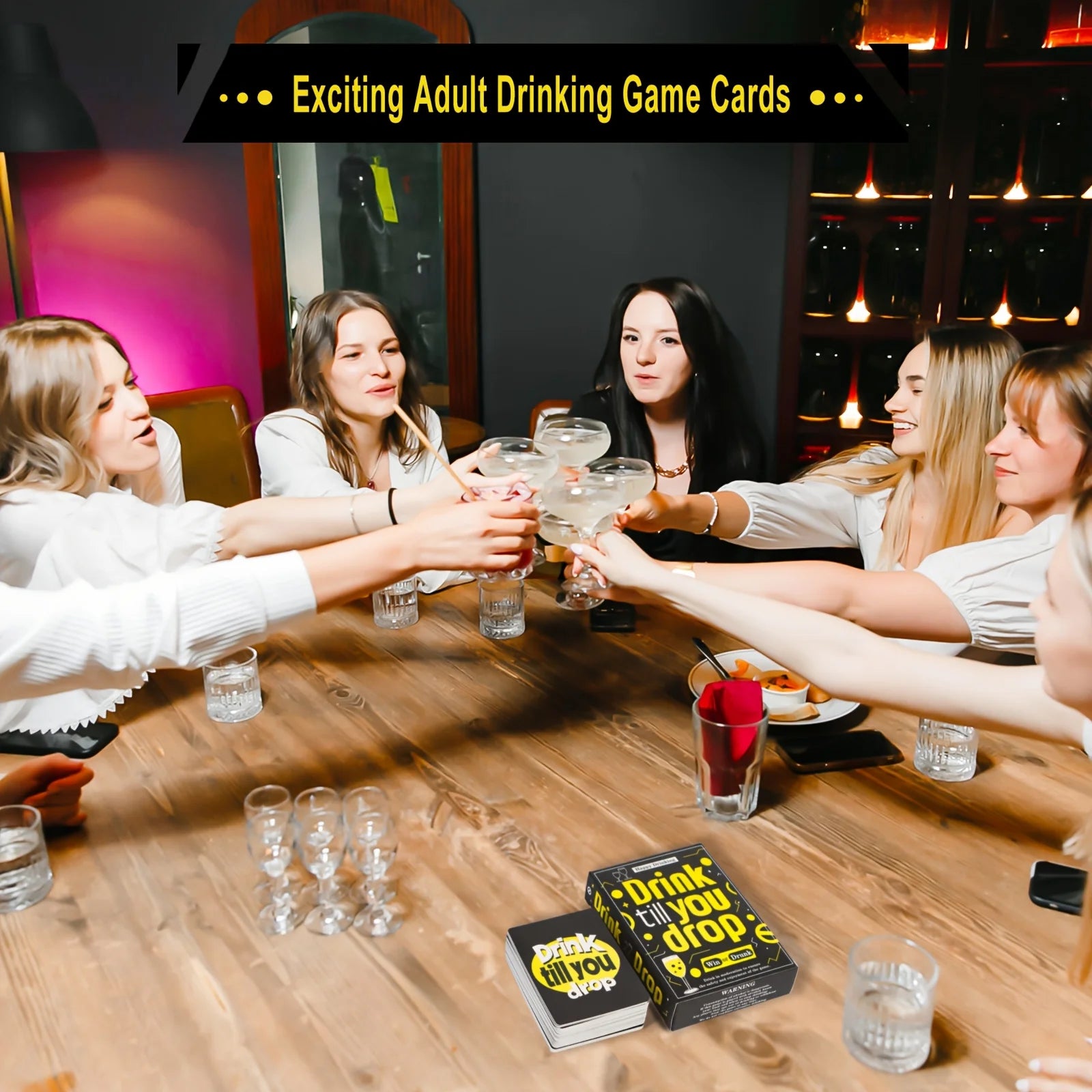 Drink Till You Drop Party Board Game Cards