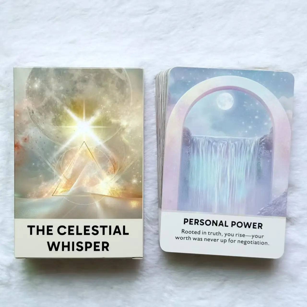Mystical Whispers Oracle Deck — 66 Card Guidance Oracle Cards with Guidebook for Intuition, Reflection & Spiritual Connection