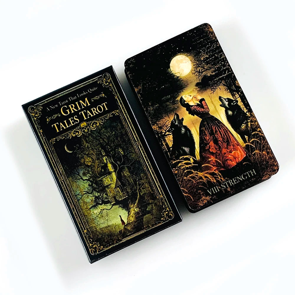 Grim Tales Tarot Deck | 78 Gothic Inspired Cards with Guidebook