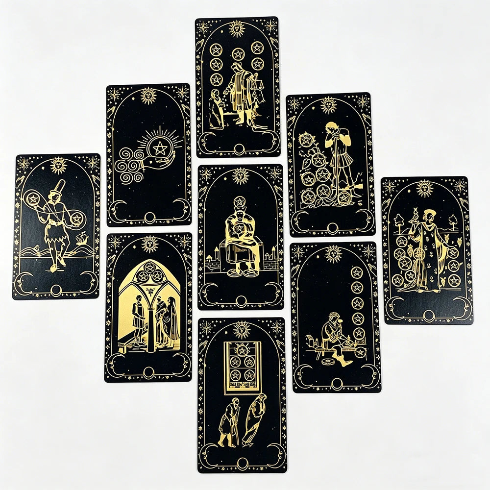Meaning Tarot Deck — 78 Classic Tarot Cards with Guidebook for Beginners, Intuitive Readings & Self-Discovery