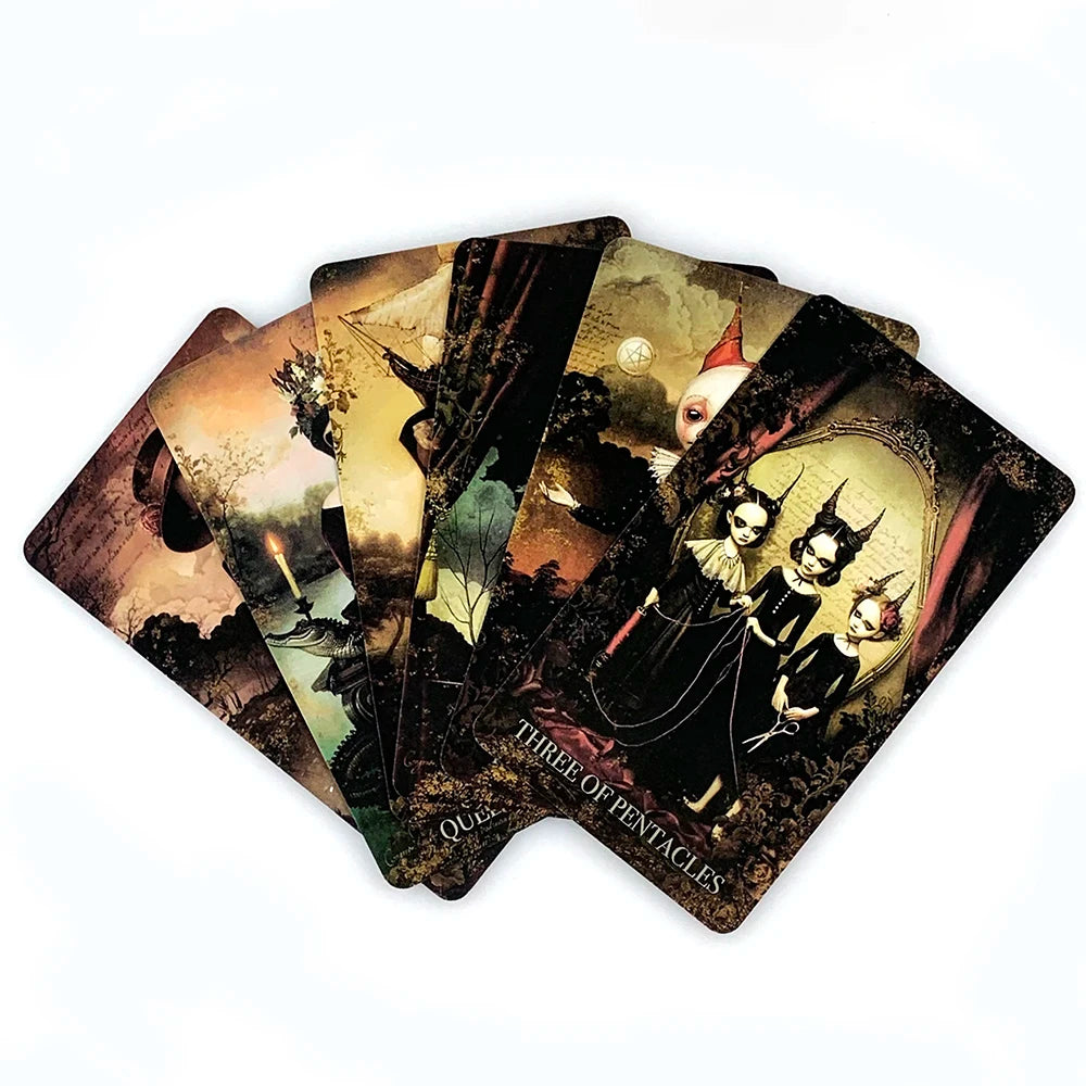 Grim Tales Tarot Deck | 78 Gothic Inspired Cards with Guidebook