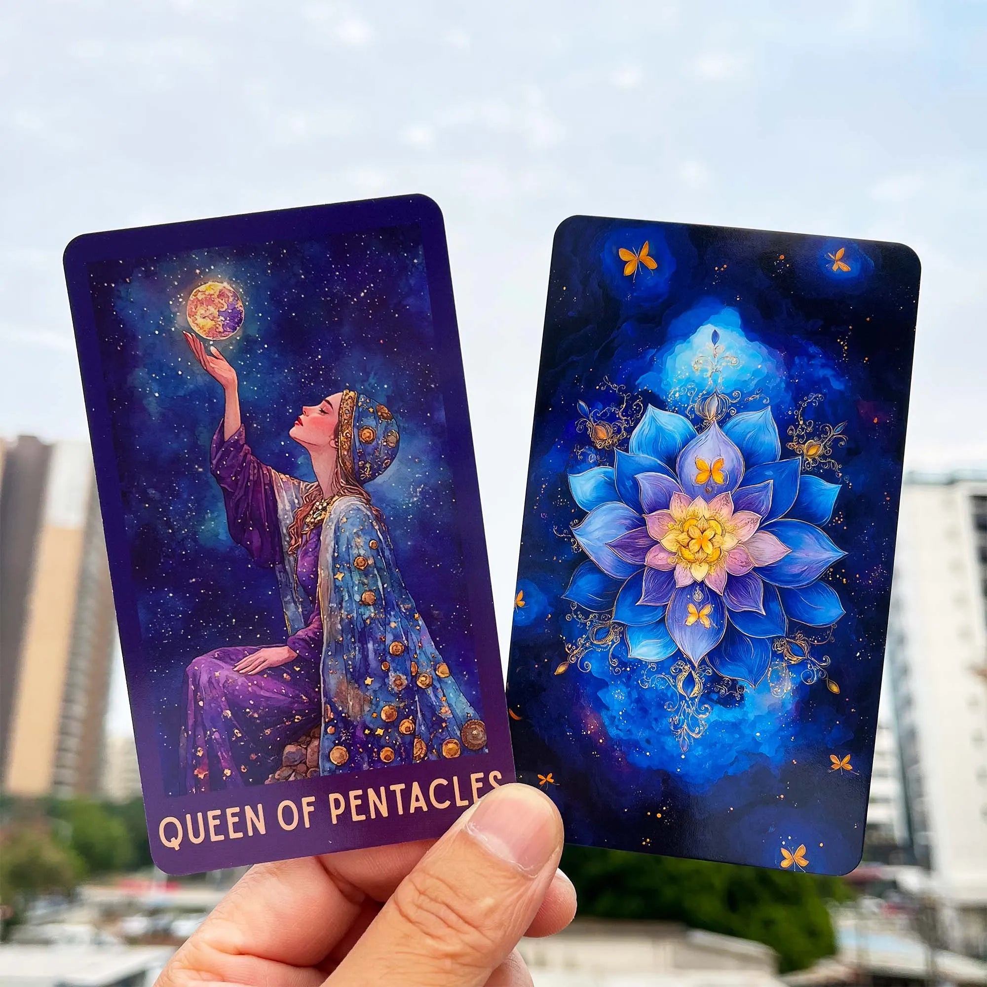 Celestial Tarot Deck — 78 Tarot Cards with Guidebook for Intuitive Readings & Spiritual Exploration