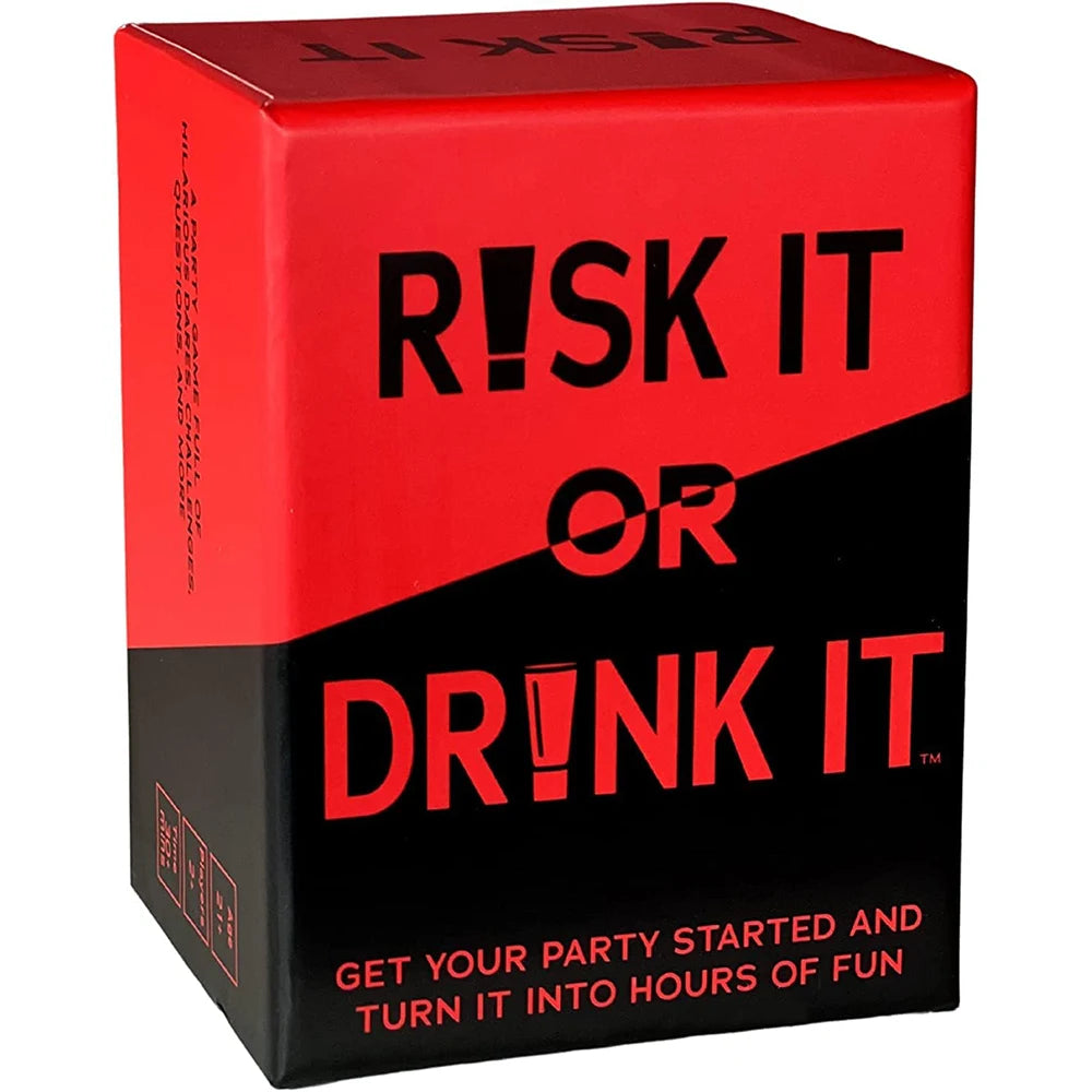 Risk It Or Drink It – Fun Adult Party Drinking Card Game