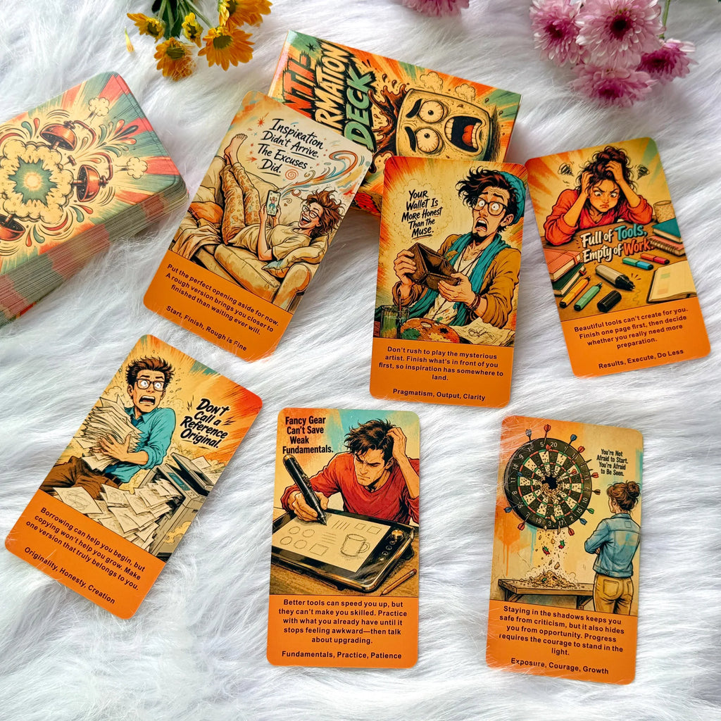 Anti-Affirmation Deck | 54 Honest Cards for Mindset, Reflection & Self-Discovery