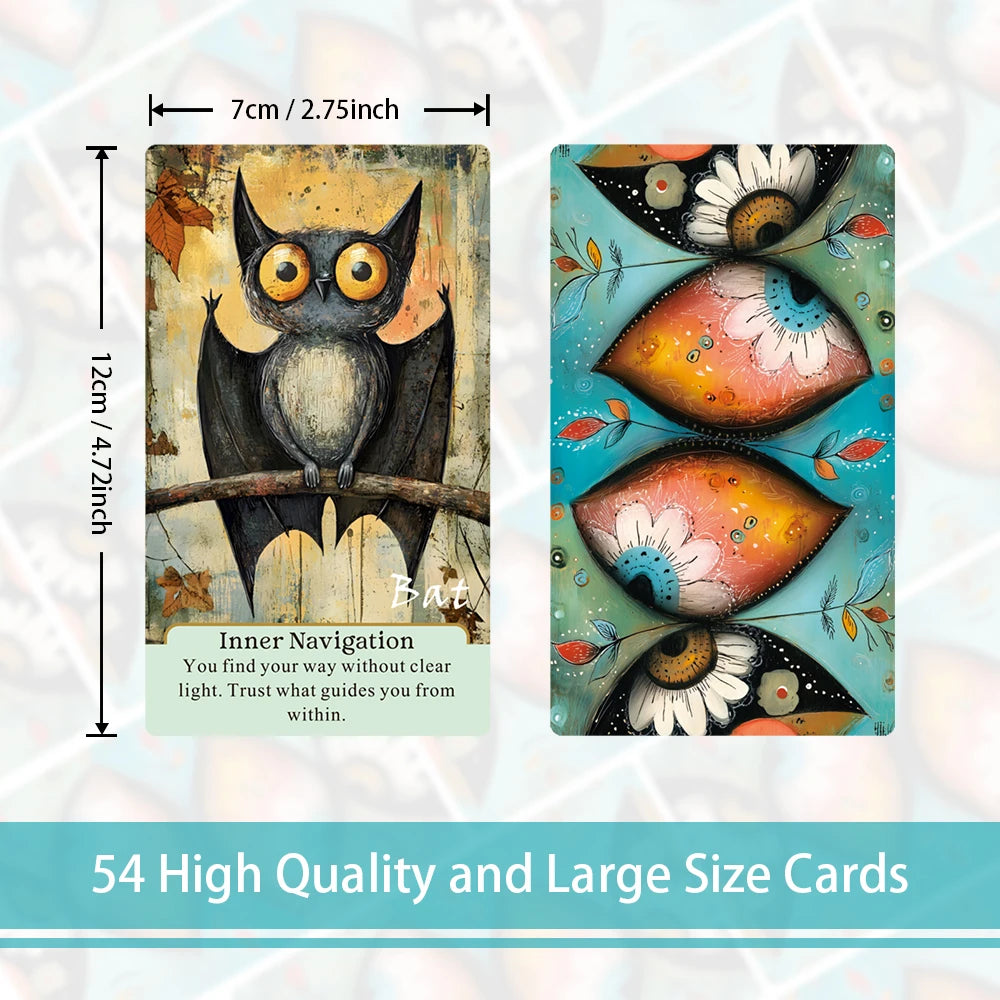 Quiet Companions Oracle Deck — 54 Animal-Theme for Personal Reflection, Guidance & Self-Exploration
