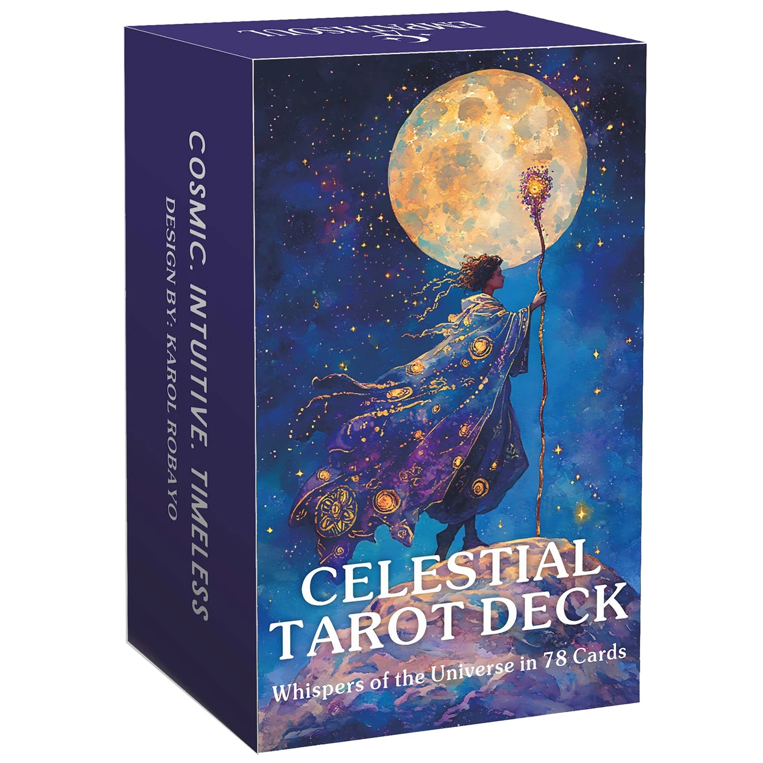 Celestial Tarot Deck — 78 Tarot Cards with Guidebook for Intuitive Readings & Spiritual Exploration
