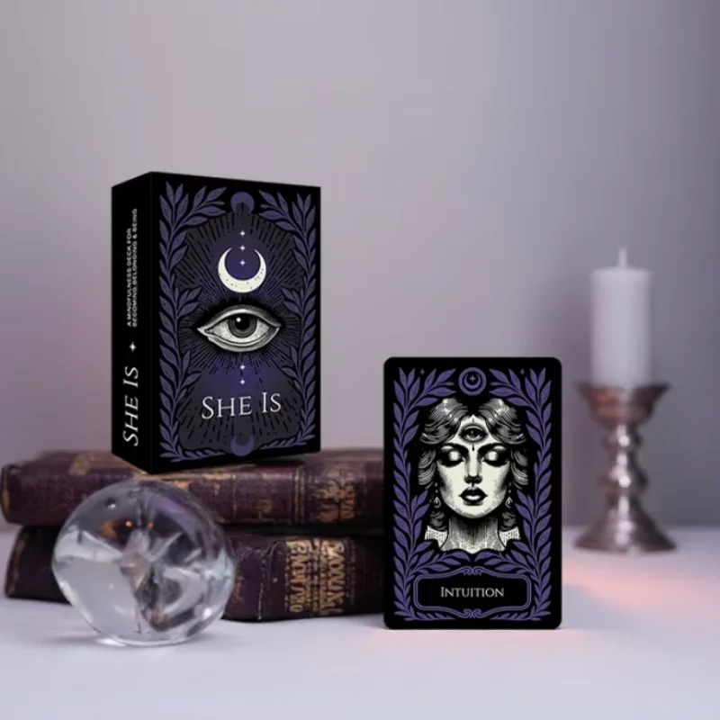 SHE IS Oracle Deck | Feminine Empowerment Cards for Intuition & Self-Discovery