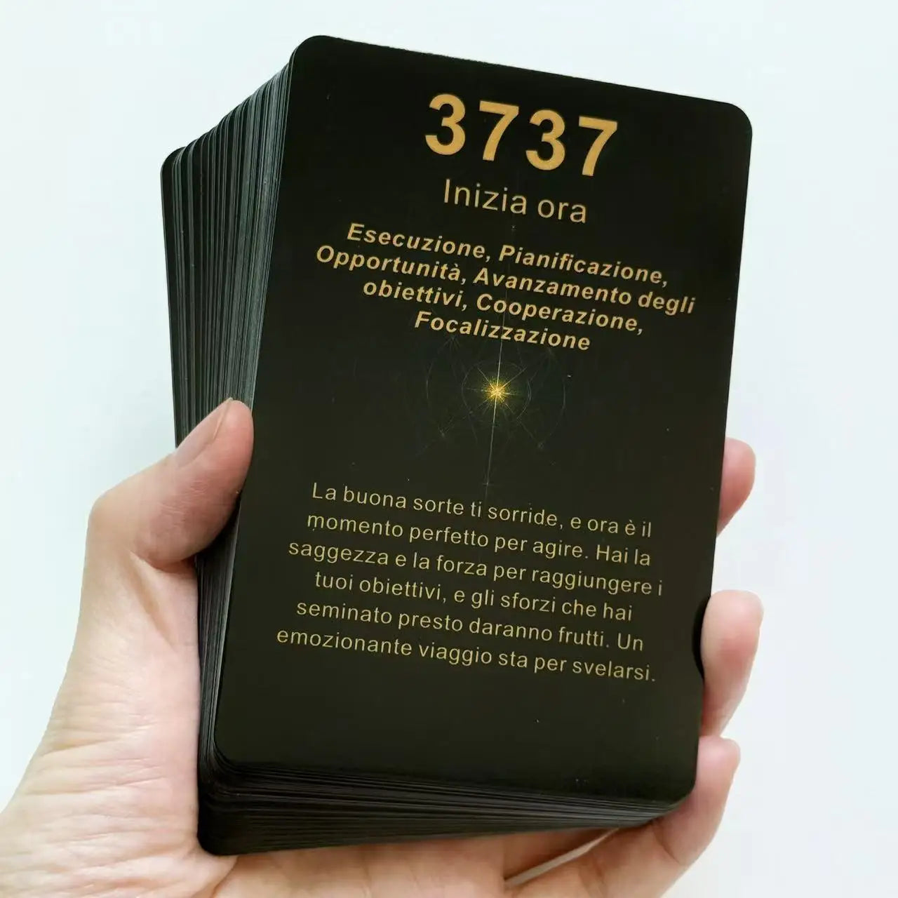 Italian Number Oracle Cards – 48 Card Numerology Oracle Deck with Self-Reflection & Personal Growth