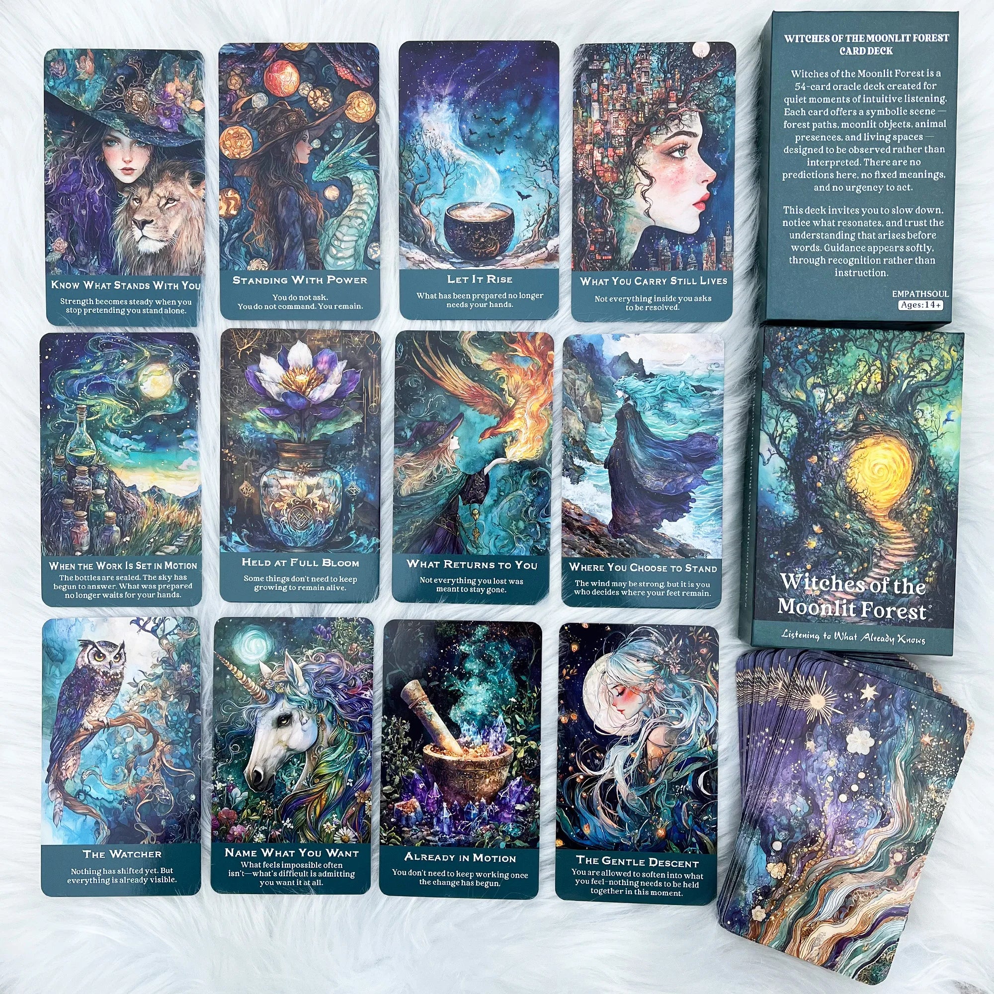 Witches of the Moonlit Forest Oracle Deck — 54 Card for Intuition, Reflection & Personal Discovery