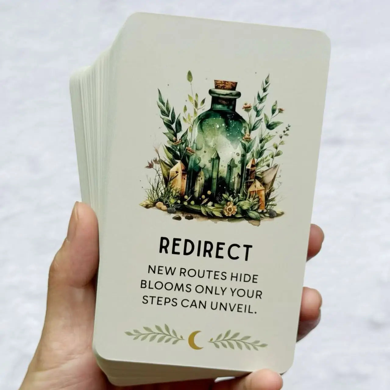 Mystic Whispers Oracle Deck, 72 Exquisite Watercolor Style Oracle Cards for Insight, Reflection & Guidance,12x7cm, Taro Cards