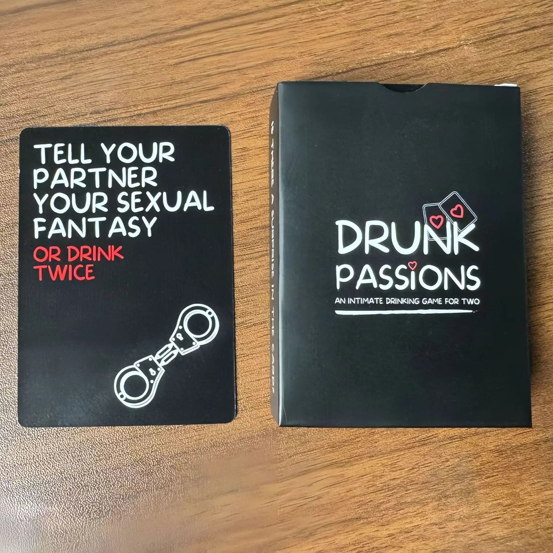 Drunk Passions Lovers Couples Drinking Game – Romantic Party Card
