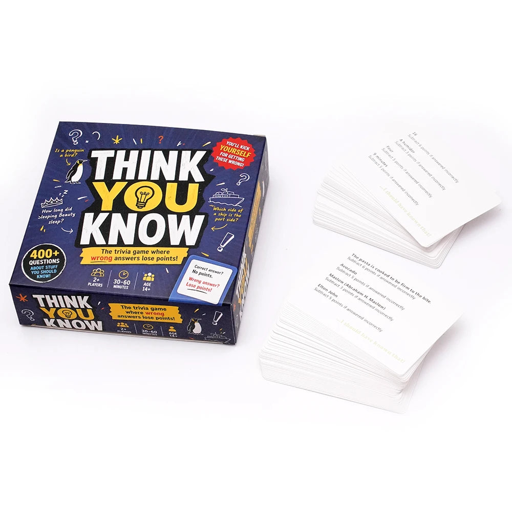 Funny Trivia Card Game – Everyday Knowledge Challenge