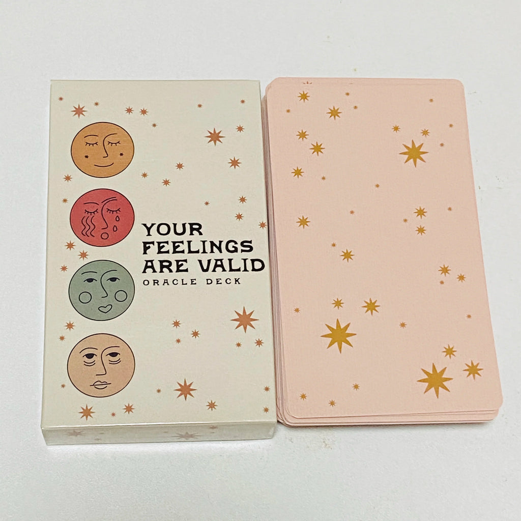 Your Feelings Are Valid Oracle Deck – 2nd Edition | 48 Mood & Emotion Cards for Self-Reflection