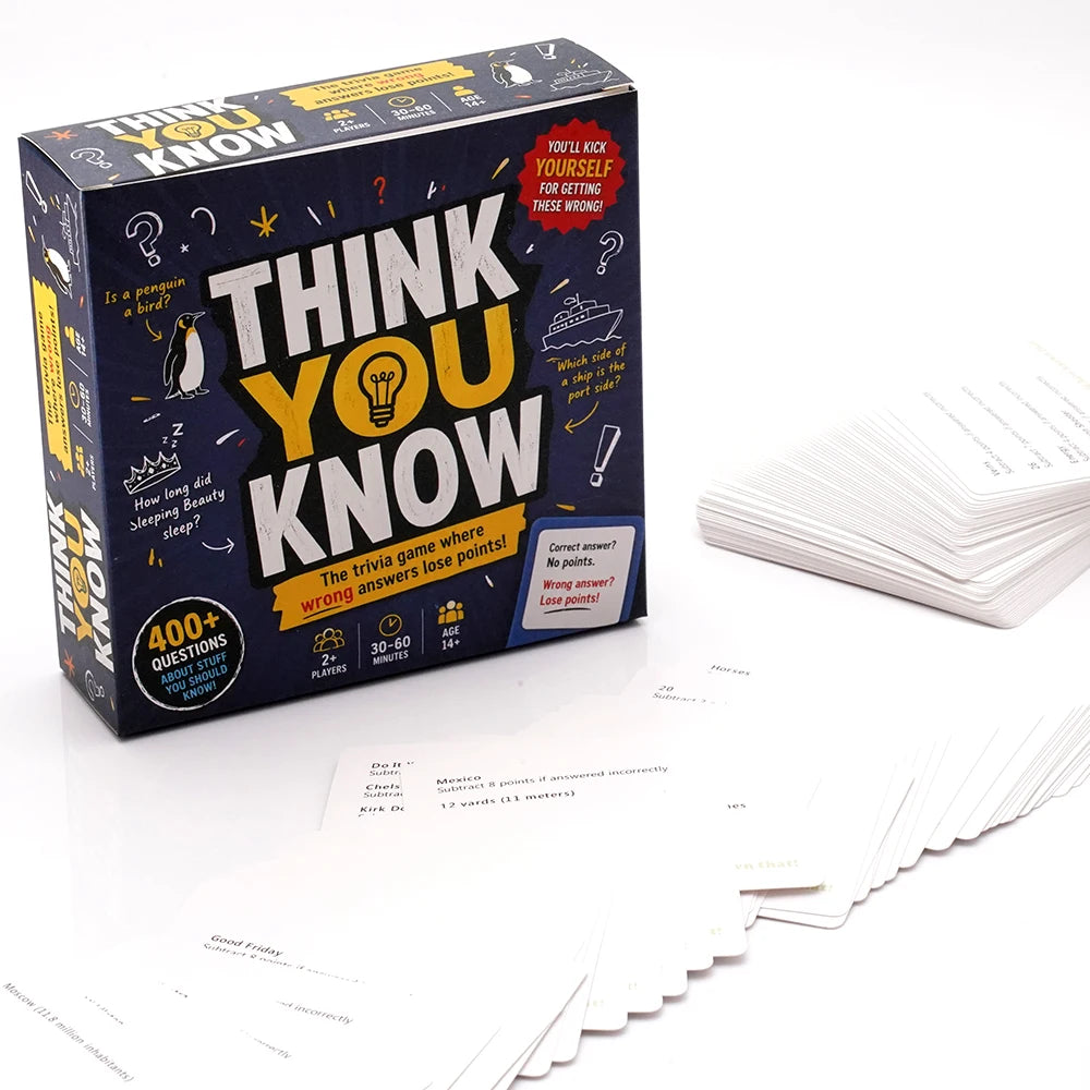Funny Trivia Card Game – Everyday Knowledge Challenge