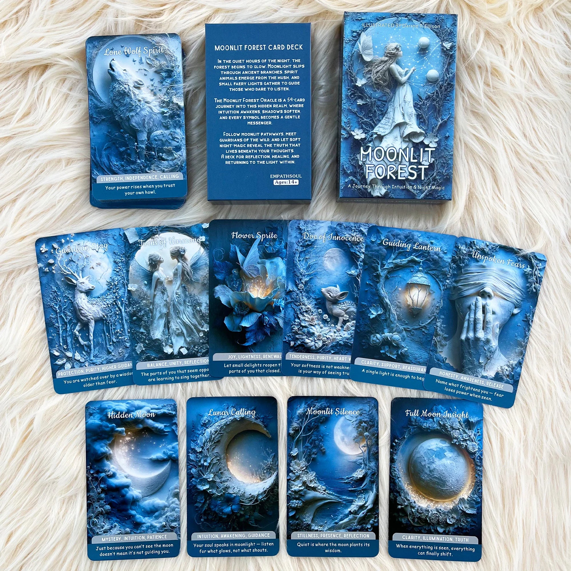 Moonlit Forest Oracle Deck — Daily Reflection, Self-Exploration & Inner Guidance