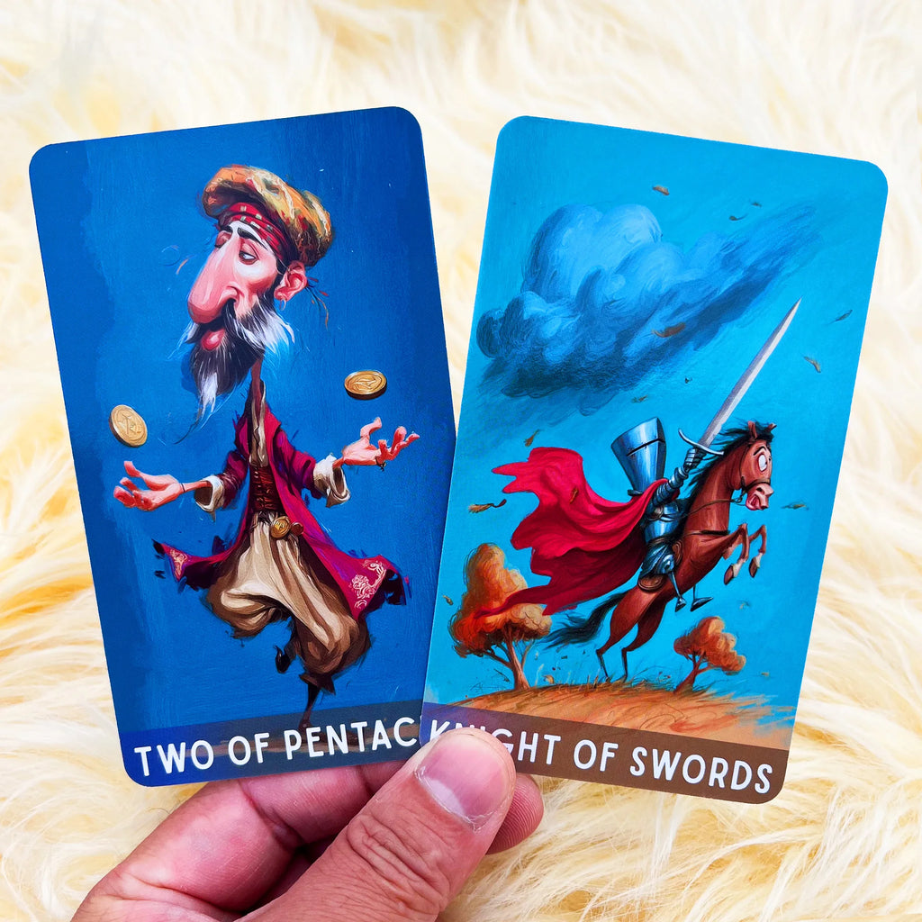 The Whimsical Path Tarot Deck — 78 Card Illustrated Tarot Deck with Guidebook for Beginners & Collectors