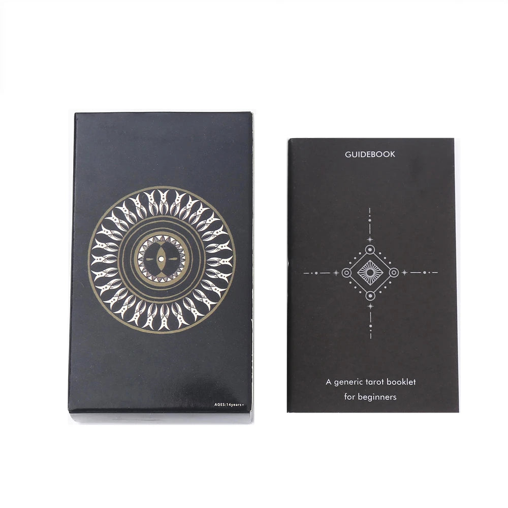 Symbolic Soul Tarot Deck — 78 Black & White Tarot Cards with Guidebook for Beginners, Intuitive Reading & Self-Discovery