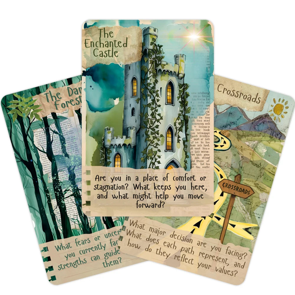 Threads of The Soul Oracle Deck — 50 Exquisite Oracle Cards for Self Reflection, Creation & Personal Growth