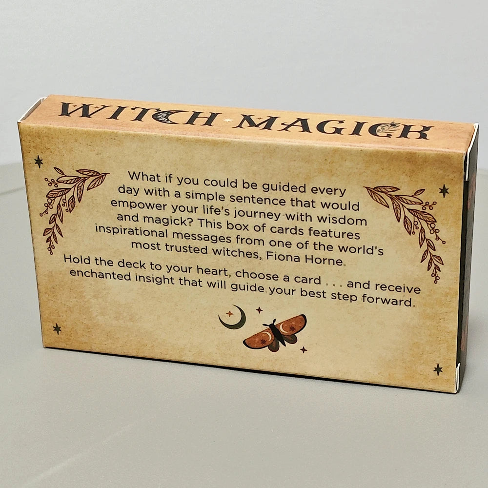 Witch Magick Oracle Deck — 40 Inspiration Cards with Empowering Messages for Intuition, Reflection & Personal Growth