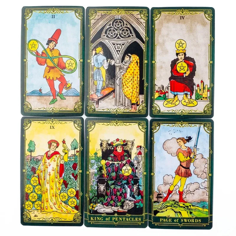 A.E. Classic Tarot Deck | 78 Illustrated Cards with Guidebook