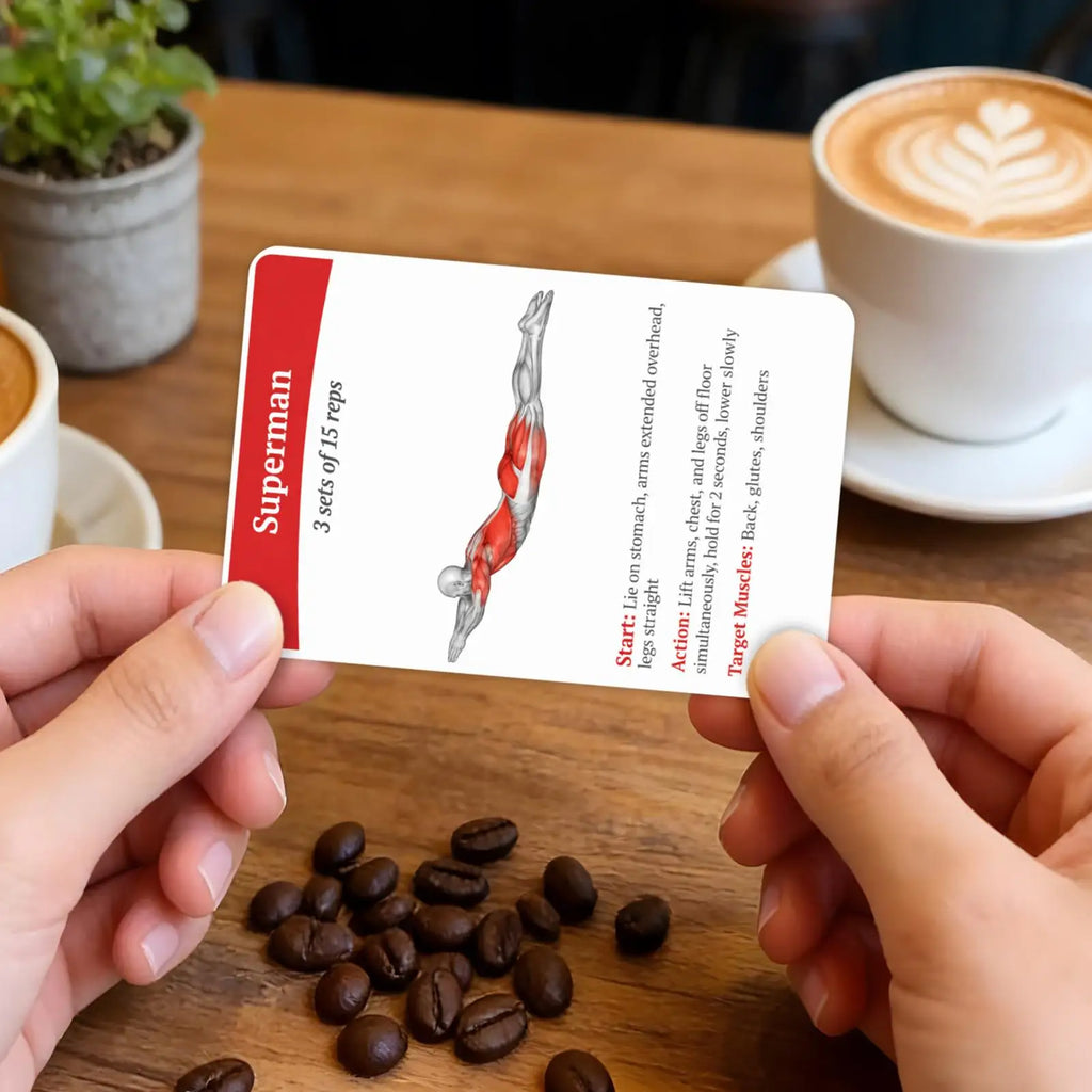Fitness Exercise Cards — 36-Card Guide for Core Strength, Aerobic Training & Home Workouts
