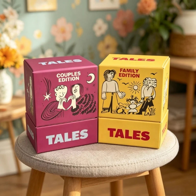 TALES Conversation Cards Bundle — Couples & Family Edition | 150 Conversation Starters for Meaningful Connections