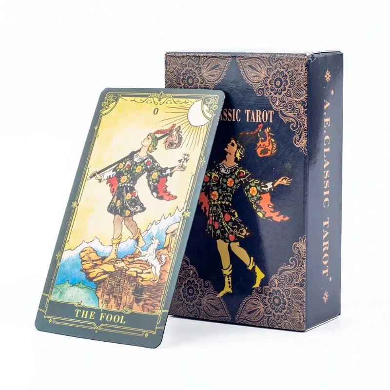 A.E. Classic Tarot Deck | 78 Illustrated Cards with Guidebook