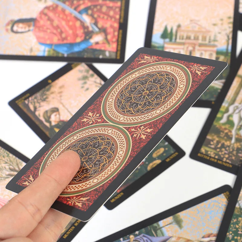 Golden Botticelli Tarot Deck | 78 Artistic Cards with Guidebook
