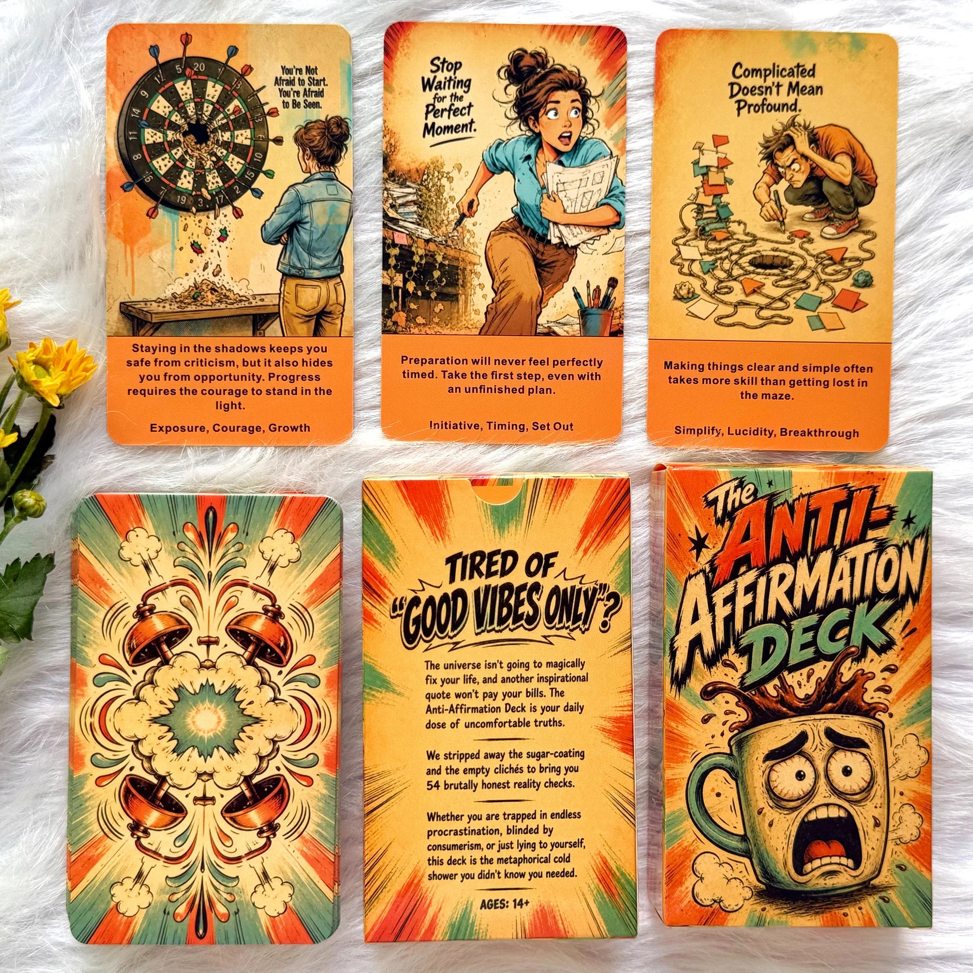 Anti-Affirmation Deck | 54 Honest Cards for Mindset, Reflection & Self-Discovery