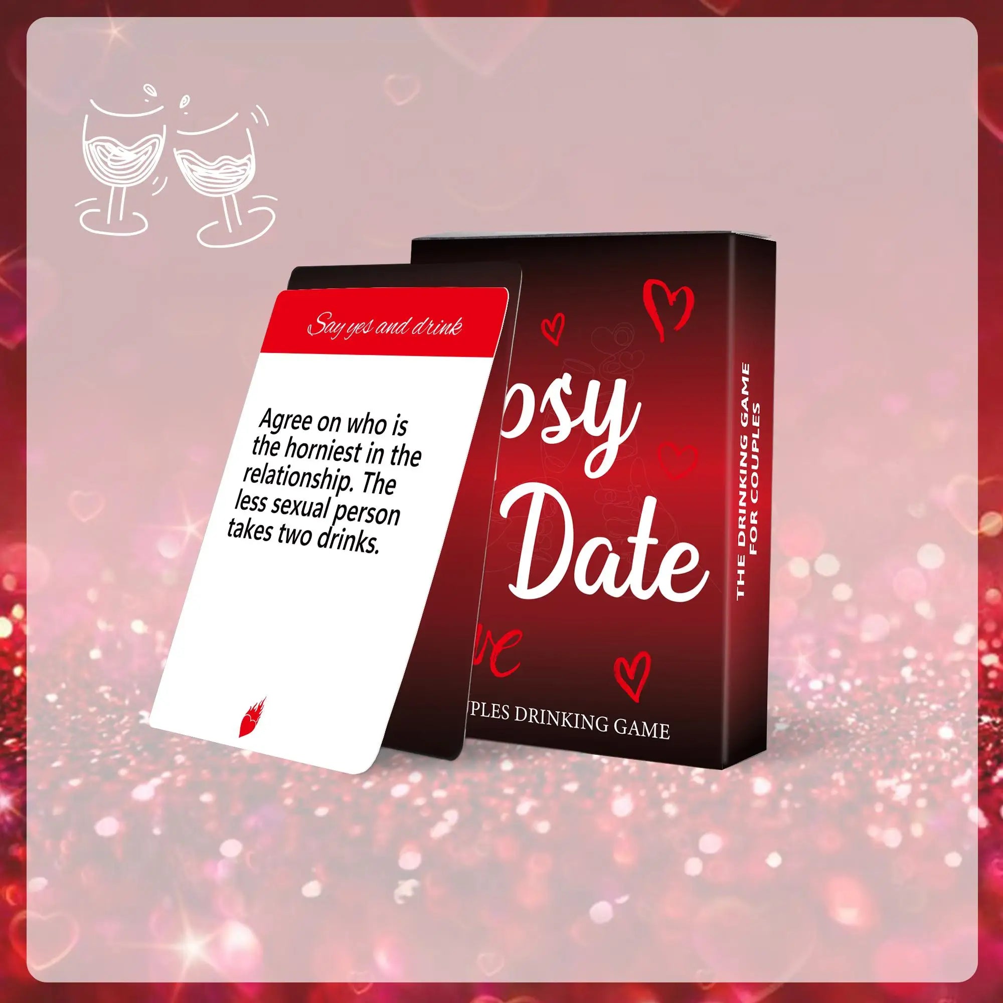 Tipsy Date Couples Connection Game | Date Night Cards for Love, Laughter & Memories