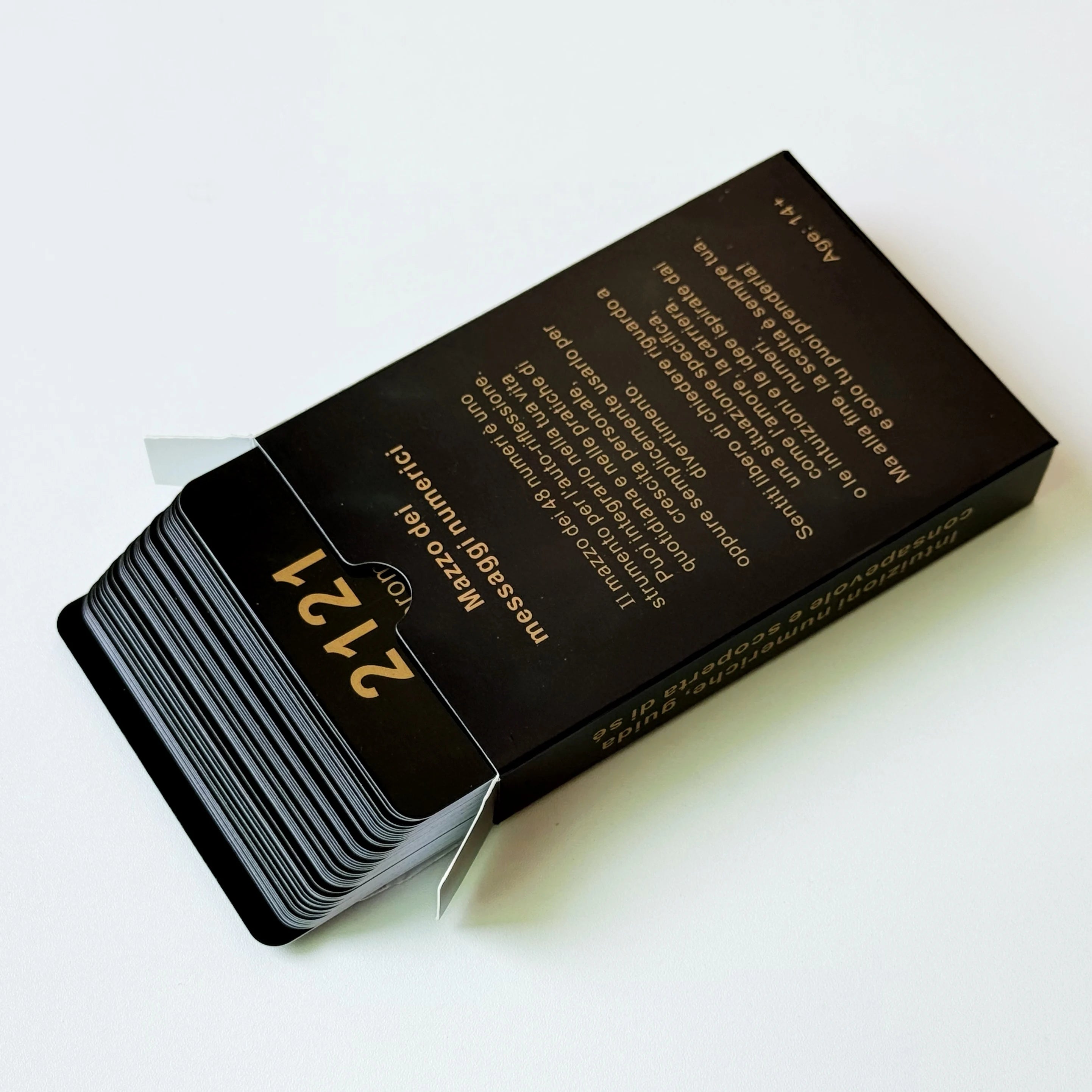 Italian Number Oracle Cards – 48 Card Numerology Oracle Deck with Self-Reflection & Personal Growth