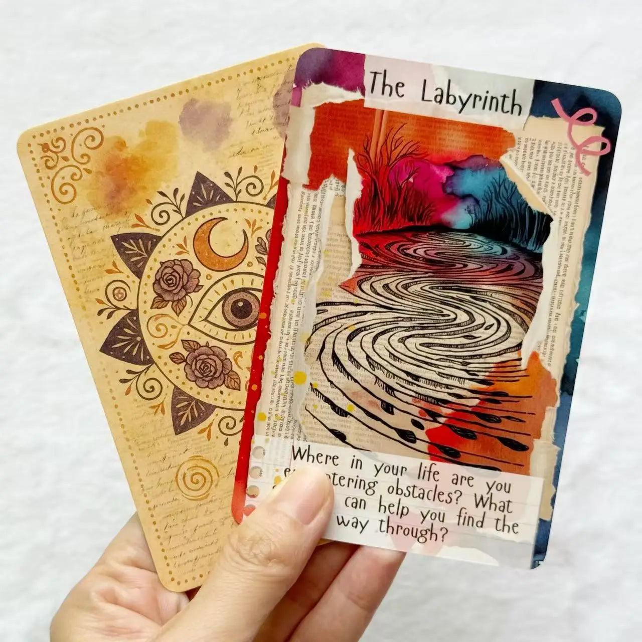Threads of The Soul Oracle Deck — 50 Exquisite Oracle Cards for Self Reflection, Creation & Personal Growth