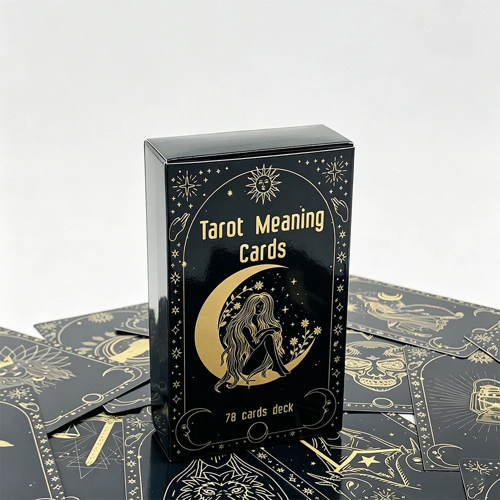 Meaning Tarot Deck — 78 Classic Tarot Cards with Guidebook for Beginners, Intuitive Readings & Self-Discovery